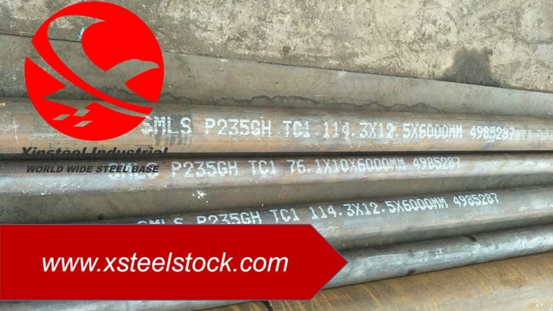 Seamless steel tube P235GH TC1