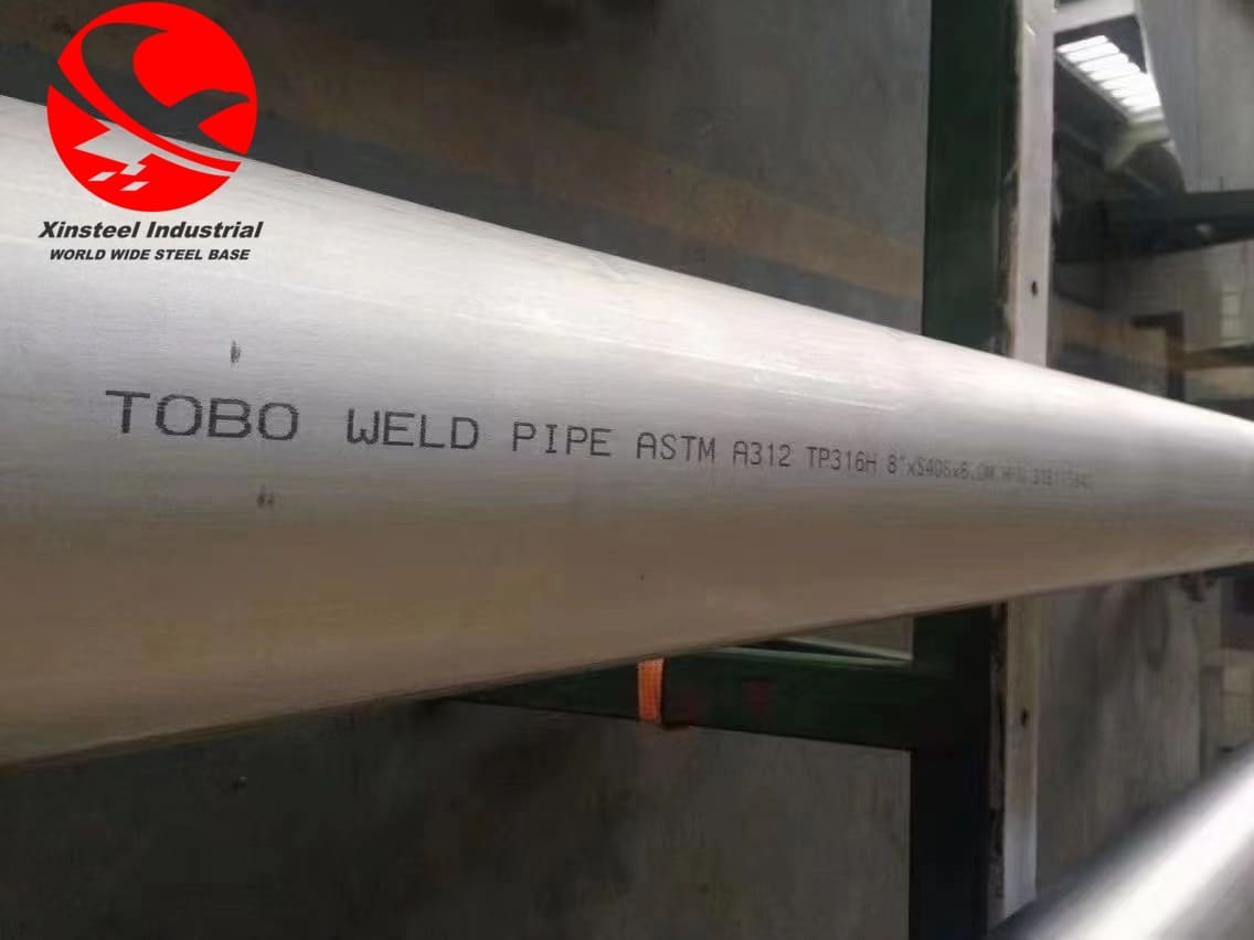 Stainless pipe a312 tp316h