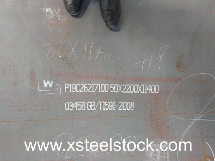 Hot rolled steel plate Q345B in chinese steel specification gb/t 1591