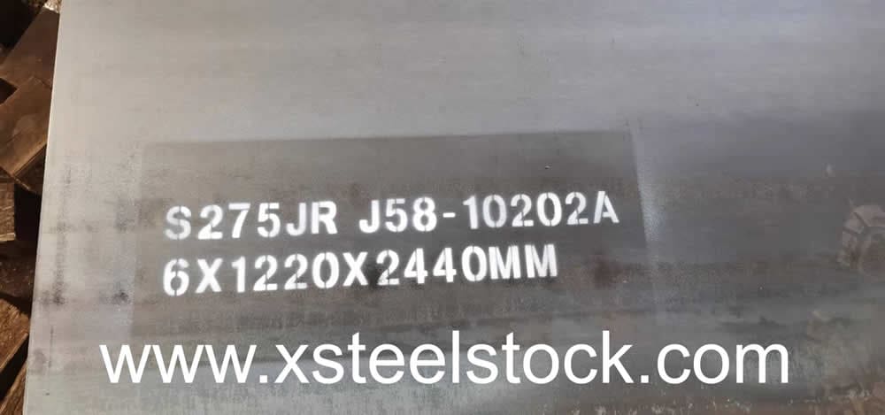 Structural steel plate s275jr in hot rolled delivery condition